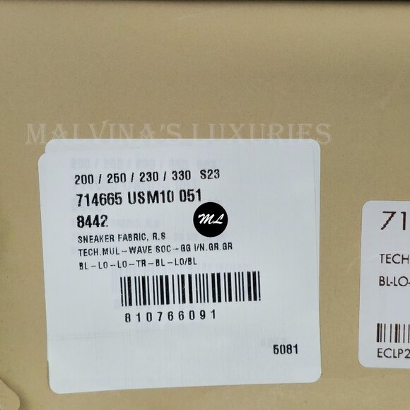 GUCCI SNEAKERS RUN RUBBER TRIMMED MESH SHOES w GG LOGO sz 42 US 12 - Picture 15 of 16